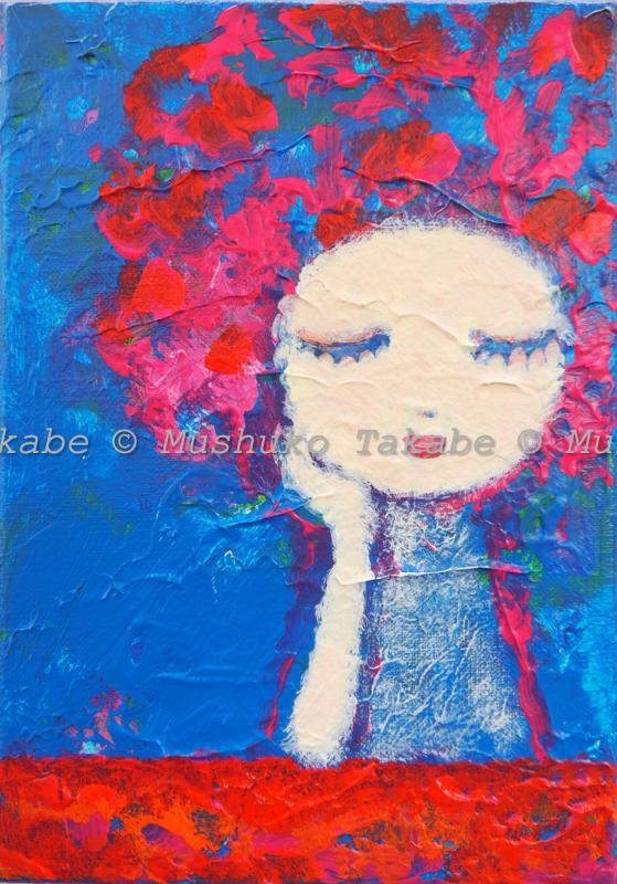 [Cherry is dozing] #アート #絵 #原画 #インテリア